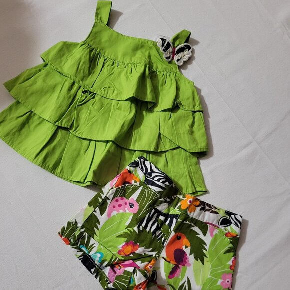 Gymboree Wild For Zebra NWT 6-12 month shorts & shirt set. Mixed Bin Z24 - Picture 1 of 3
